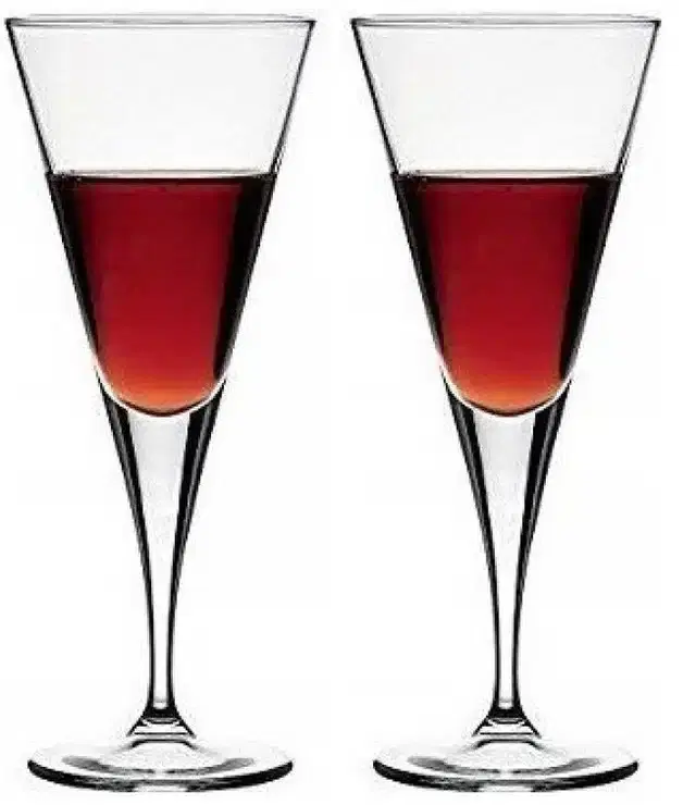 Liquor cum Cocktail Glasses, Transparent, 150 ml, Pack of 2