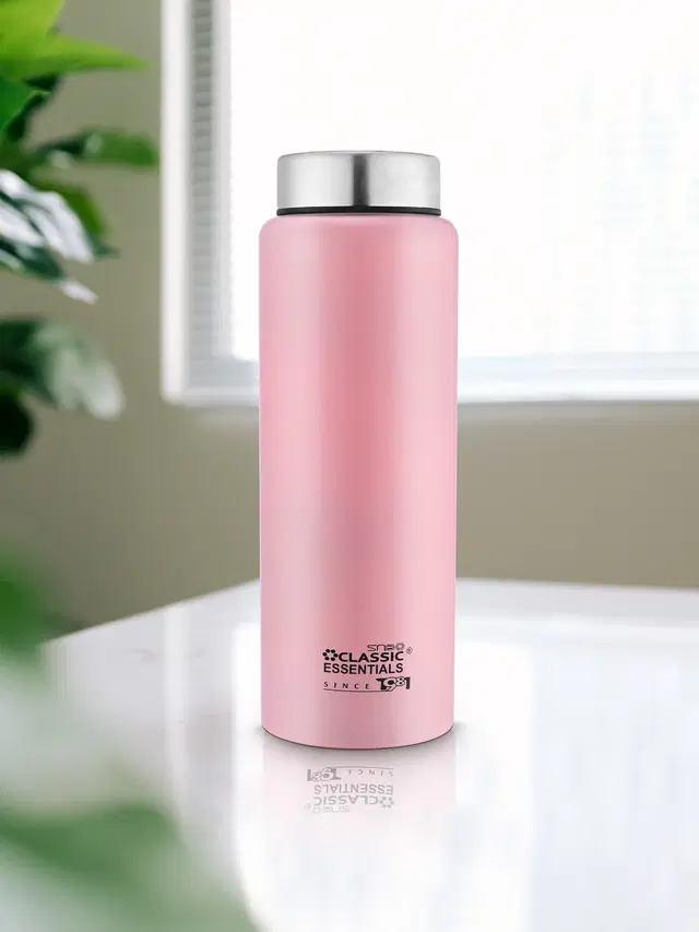 Stainless Steel Water Bottles, Pink, 1000 ml