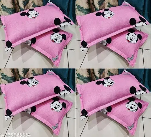 Cotton Pillow Covers, Multicolor, 17x27 inches, Pack of 8