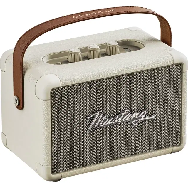 Goboult Mustang Gt 40, Dual Drivers, Bass Radiator, 6Hrs Battery, Metallic Grill, BTv 6 40 W Bluetooth Speaker (Oxford White, Stereo Channel)