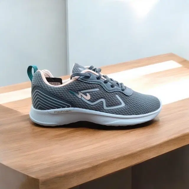 Campus Elli Advance Sports Shoes for Women, Dark Grey & Peach (4)