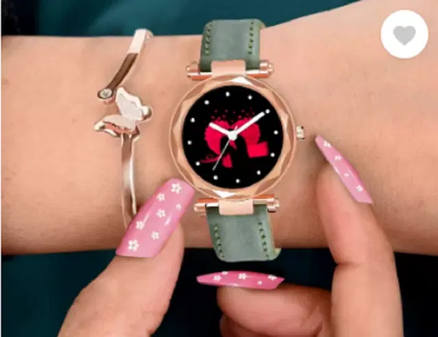 Leather Strap Analog Watch for Women & Girls (Multicolor)