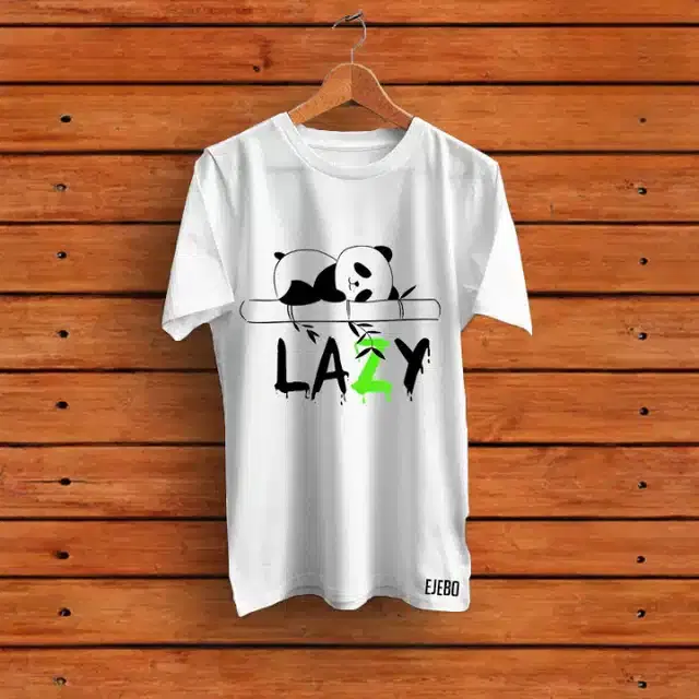 Half Sleeves Printed T-shirt for Men (White, S)