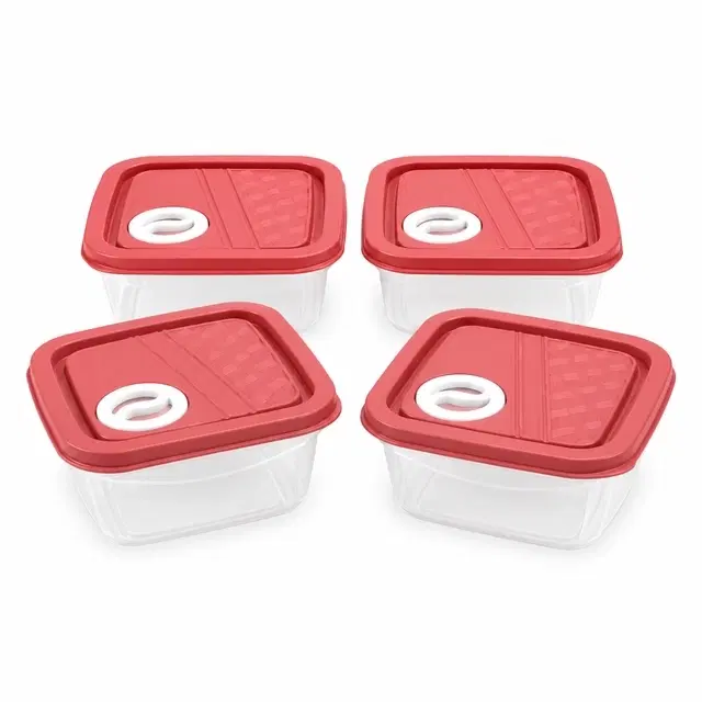 Food Storage Container Set of 4 Pink