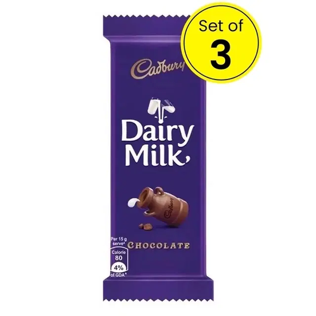 Cadbury Dairy Milk 3X20.2 g (Pack of 3)