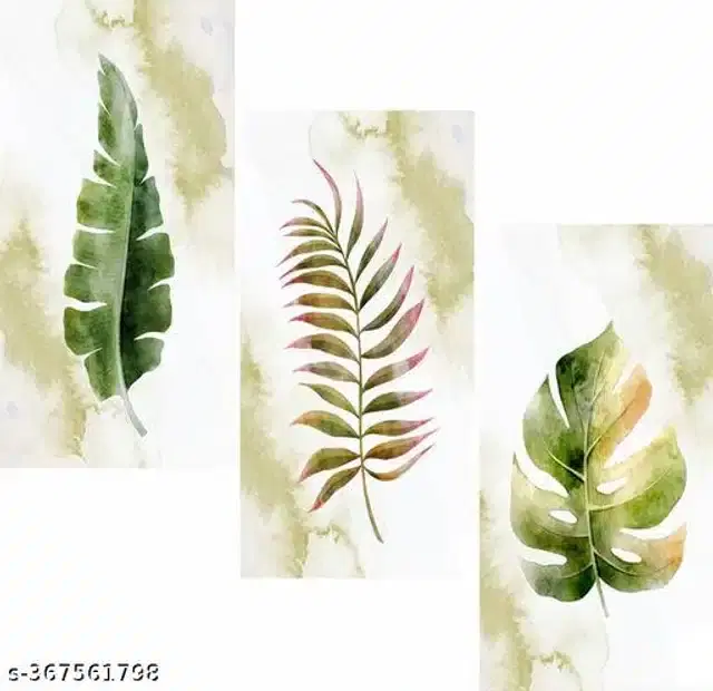 Wooden UV Coated Digital Painitings, Multicolor, 12x18 inches, Pack of 3