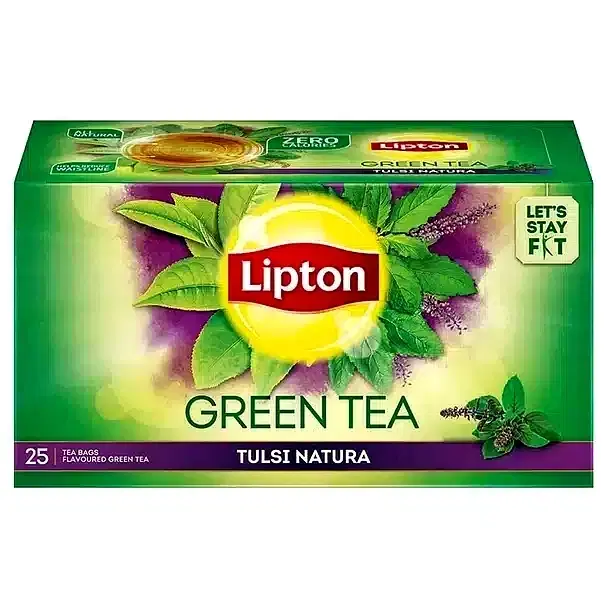 Lipton Tulsi Natura Green Tea Bags, 25 Pieces