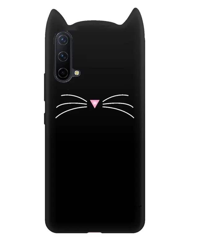 Rubber Mobile Back Cover for OnePlus Nord CE 5G (Black)