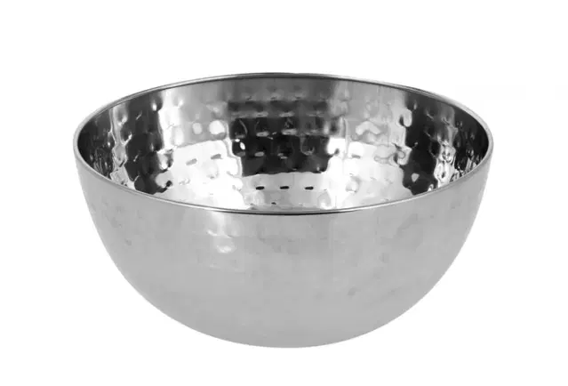 JENSON Steel Hammered Bowl, 9x5 cm, Pack of 1