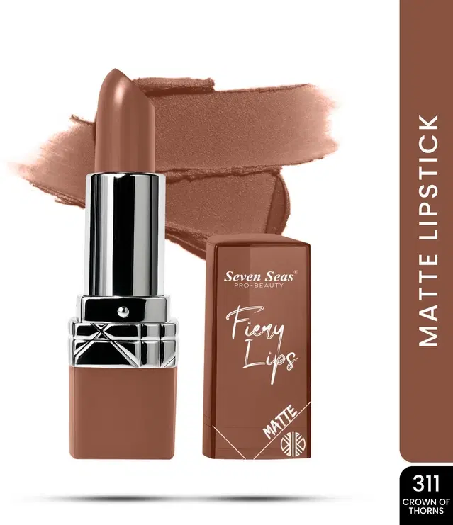 Seven Seas Lipstick for Women, Nude Plum (3.5g)