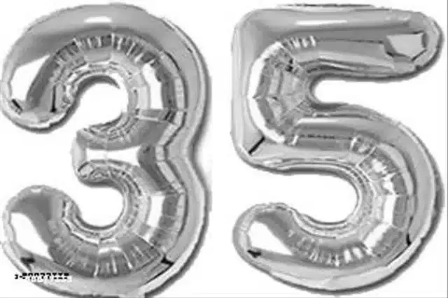 Number Foil Balloon, Assorted, Pack of 1