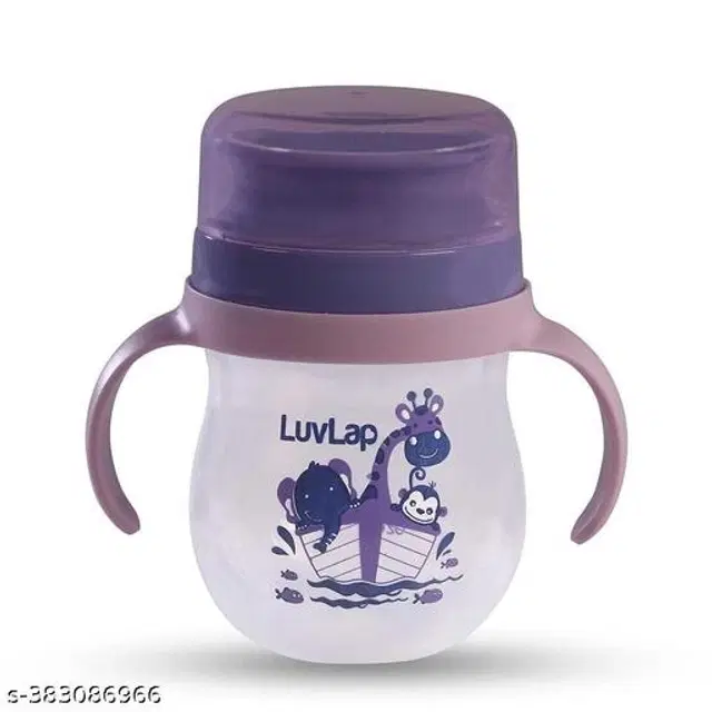 LuvLap Plastic Sipper Bottle for Kids, Muticolor, 240 ml