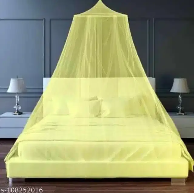 Mosquito Net for Home, Yellow, 6.5x6.5 feet