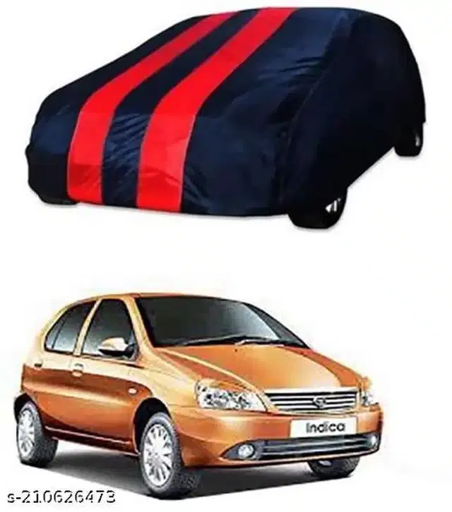 Taffeta Waterproof Car Cover for Tata Indica, Multicolor