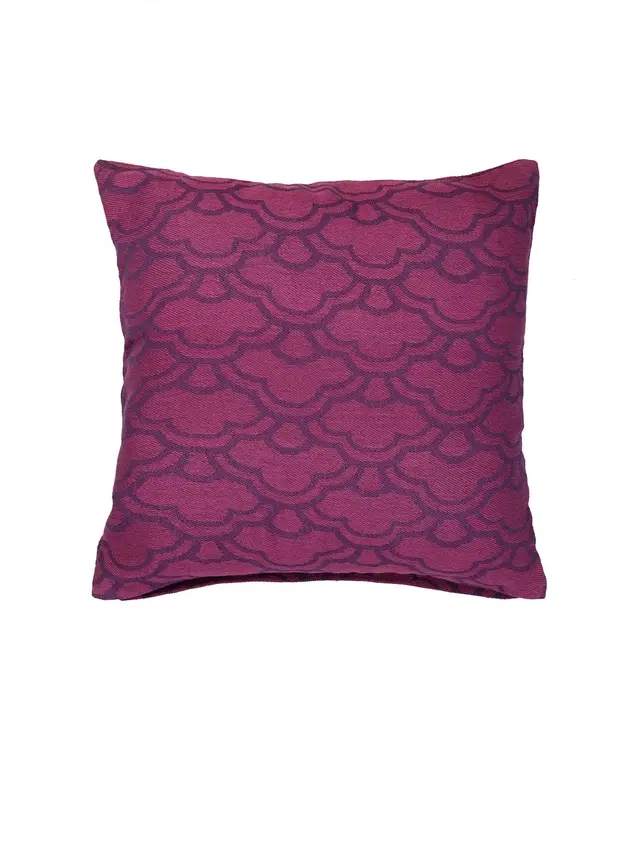 Cotton Cushion Cover, Dark Pink, 16x16 inches