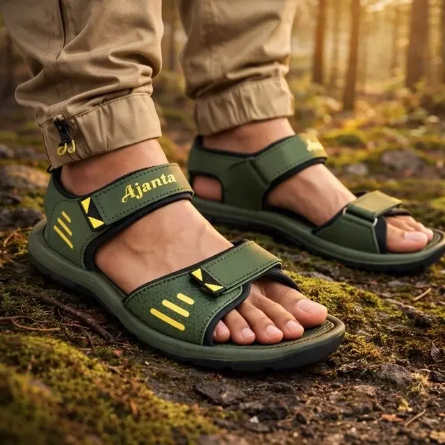 Velcro Sandals For Mens Grey, 9