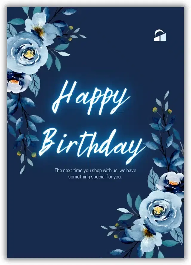 Birthday Greeting Card, Multicolor