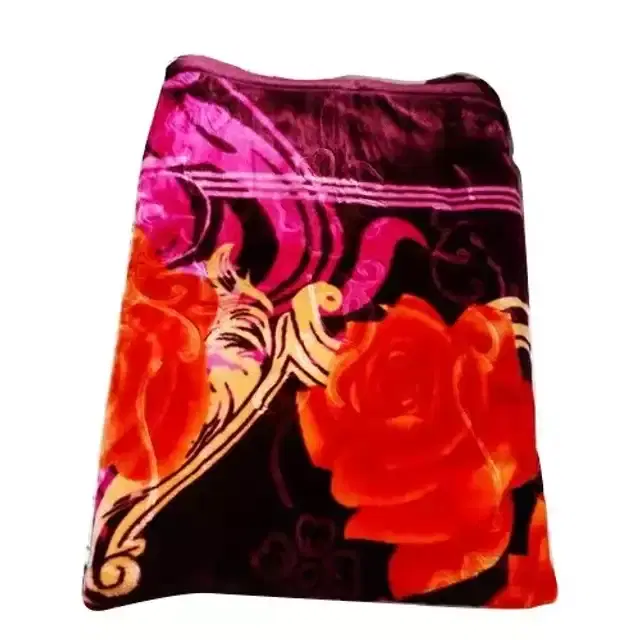 Double Bed Blanket, Multicolour, 90X90 Inches, Pack Of 1, Mo-042
