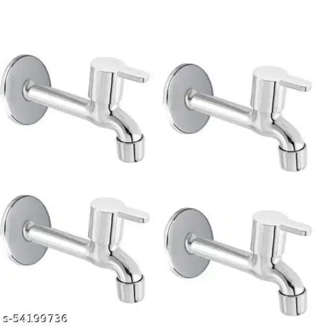 Bathroom Tap, Silver, Pack Of 4