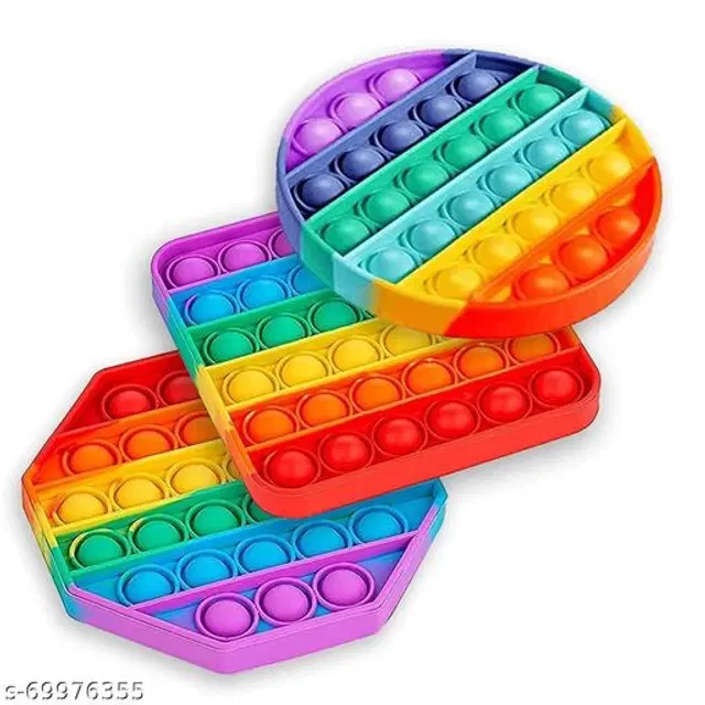 Silicone Fidget Toys for Kids, Multicolor, Pack of 3