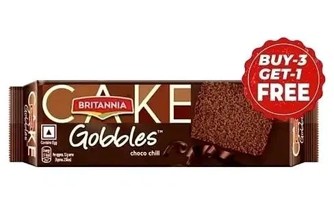 Britannia Gobbles Choco Chill Cake 4X45 g (Buy 3 Get 1 Free)