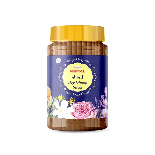 Nirmal 4 In 1 Dry Dhoop Stick Jar - (21 N Each)