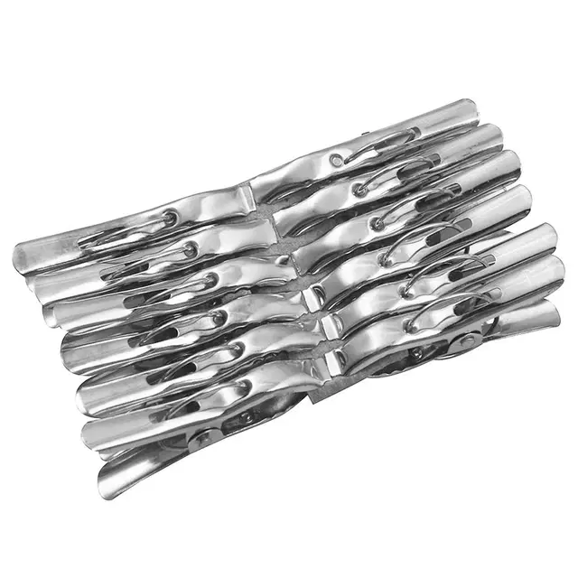 Stainless Steel Cloth Clip, 72 g, 1 Dozen