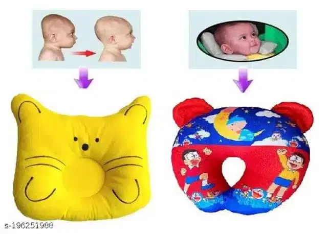 Pillow for Baby, Multicolor, Pack of 2