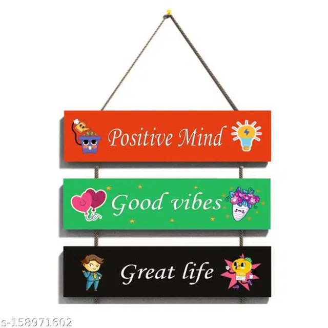 Wooden Wall Hanging, Multicolor