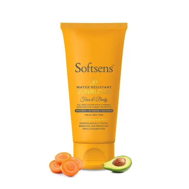Softsens Spf 30 Face & Body Water Resistant Sunblock 50 g