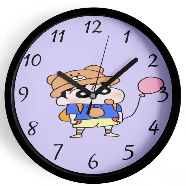 Shinchan Analog Wall Clock, Multicolor, 7 Inches