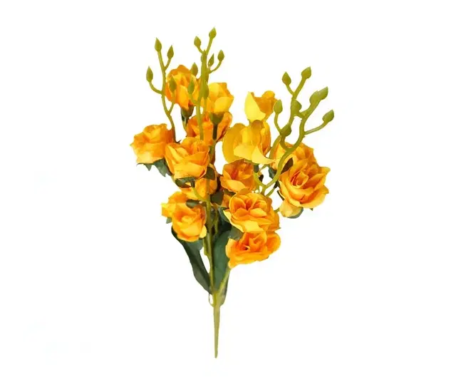 Green Gallery Mustard Yellow Roses Bunch of 20