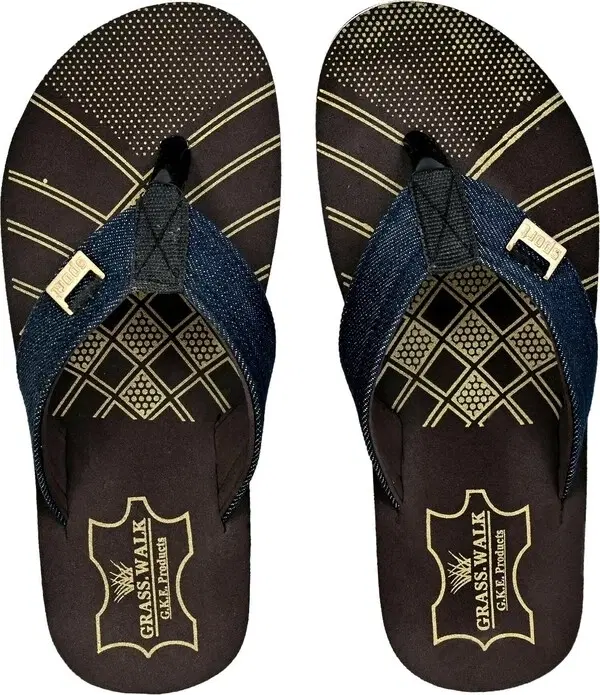 Slippers for Men, Blue & Brown ( 10)
