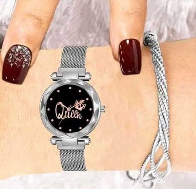 Analog Watch For Womens (Silver) (WS-159)