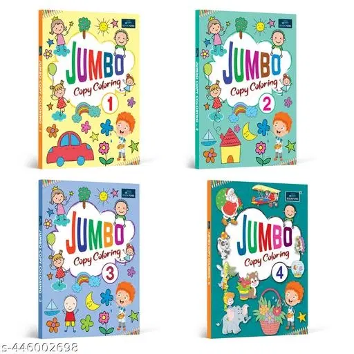 Jumbo Copy Coloring - Set of 4 Books For Kids