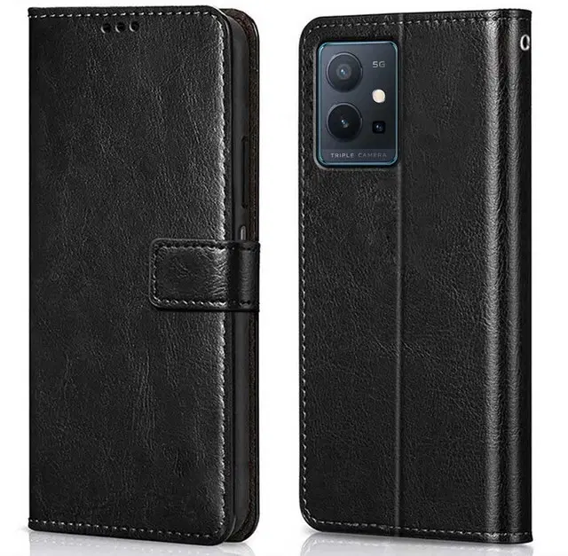 Flip Mobile Cover for vivo Y75 5G, Multicolor