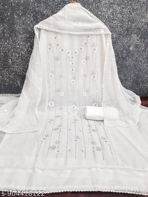 Georgette Punjabi/All Over Suits for Women (6.85 meter (3XL)
