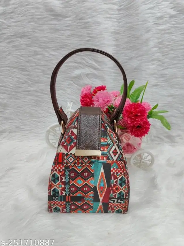 Canvas Handbag for Women (Multicolor)