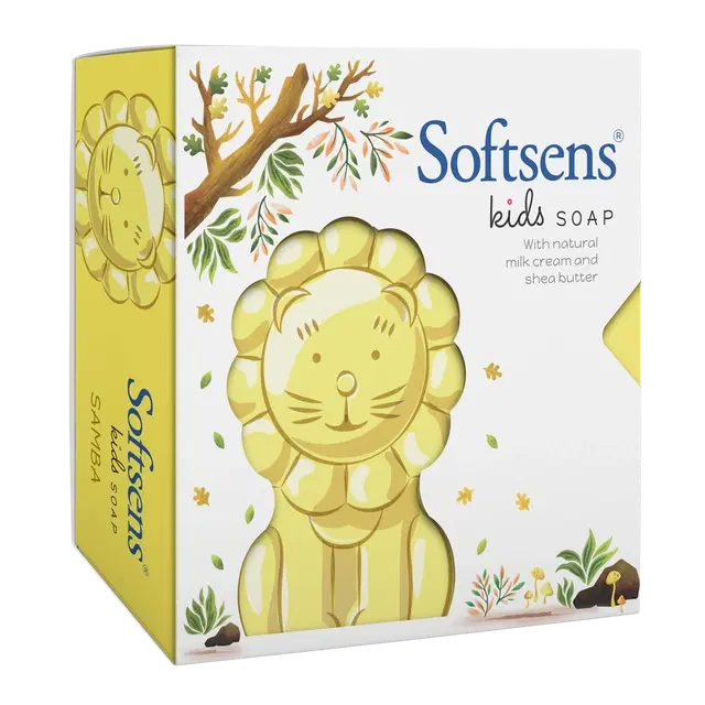 Softsens Kids Soap Samba Lion (Natural milk cream & Sheabuter) 75 g