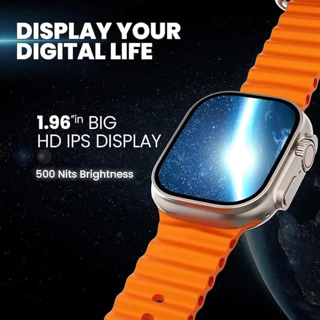 Silicone T800 Ultra Smartwatch, Orange