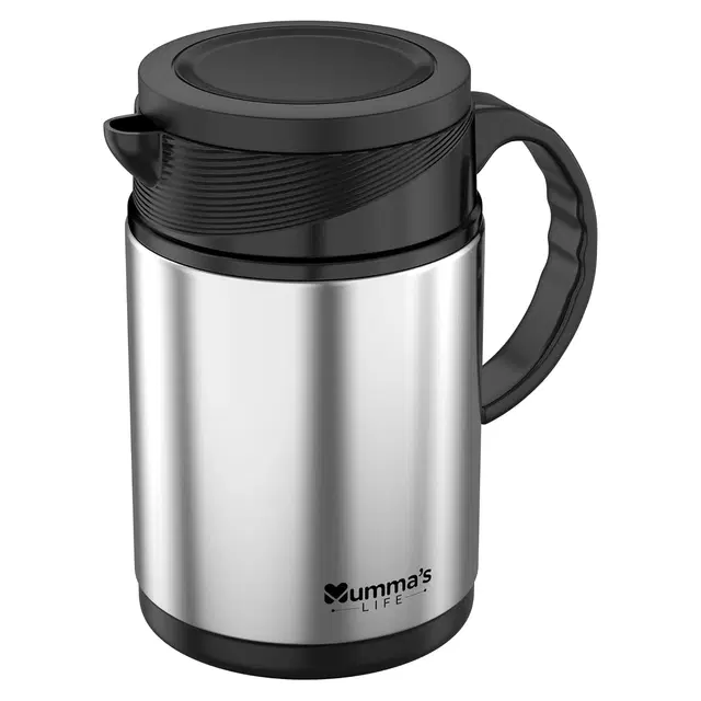 Mumma's Life Stainless Steel Hot Water Kettle, Silver (800 ml)