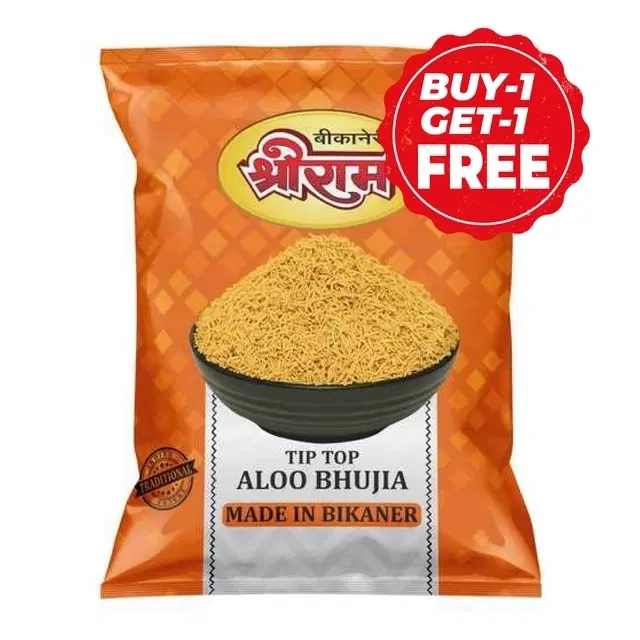 Shree Ram Tip Top Aloo Bhujia 2X200 g (Buy 1 Get 1 Free)