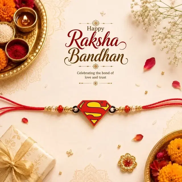 Superman Rakhi for Brother