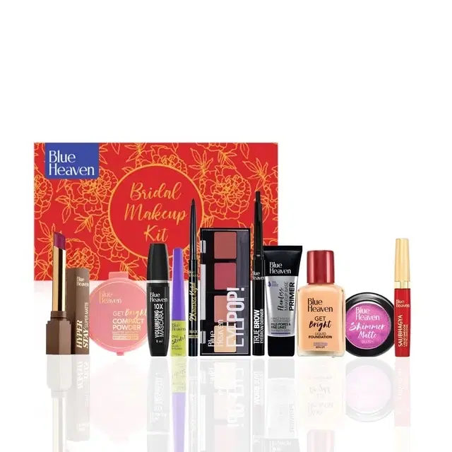 Blue Heaven All-In-One Bridal Makeup Kit For Women | Pack Of 11