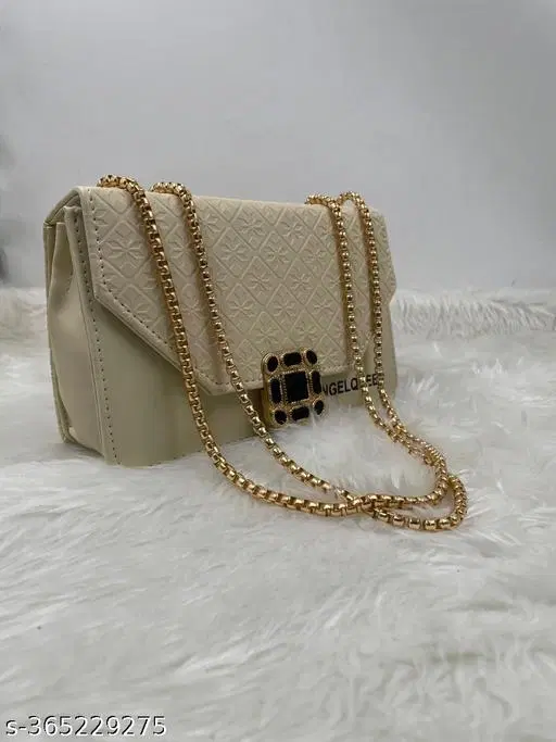 TRUE FASHION. Sling Bag for Women (Cream, Free size)