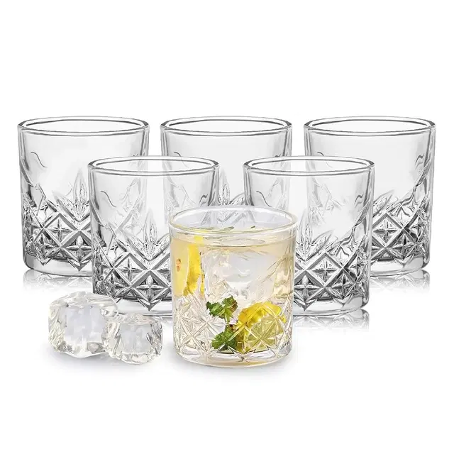Cello Classix K-Series Glass Tumbler, 215 ml | Set Of 6 | Lead-Free Toughened Glass | Dishwasher Safe | Water, Juice & Cocktail Glass For Home, Office & Parties
