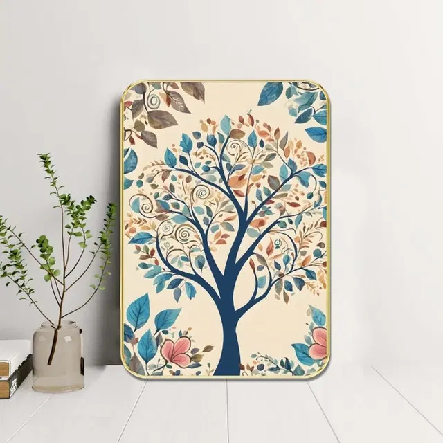 Kc Arts Uv Coated Beautiful Tree Wall Art Wall Hanging 12x18in