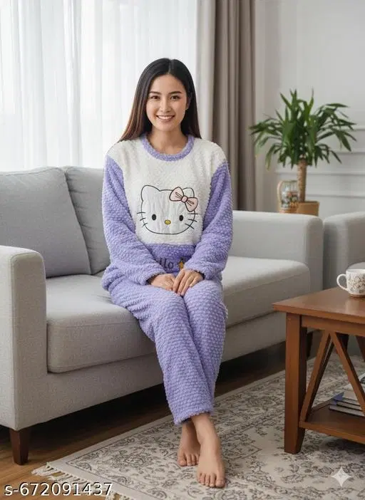 Comfort Nightdress for Women (Multicolor, L)