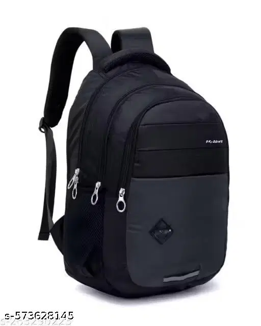 Polyester Backpack for Men & Women, Black