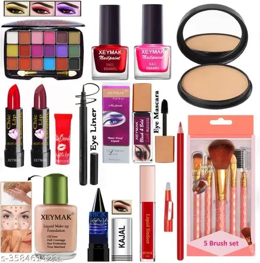 Face Makeup Combo, Multicolor, Set of 1